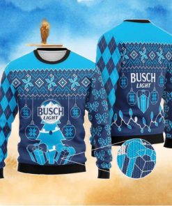 Busch Light Christmas Tree Snowflake Ugly Christmas Sweater Christmas Holiday Gift