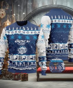 Busch Light Christmas Ugly Wool Knitted Sweater