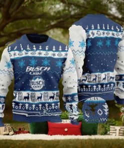 Busch Light Christmas Ugly Wool Knitted Sweater