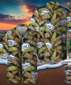 Busch Light Hawaiian Shirt Banana Leaves Beach Lovers Gift