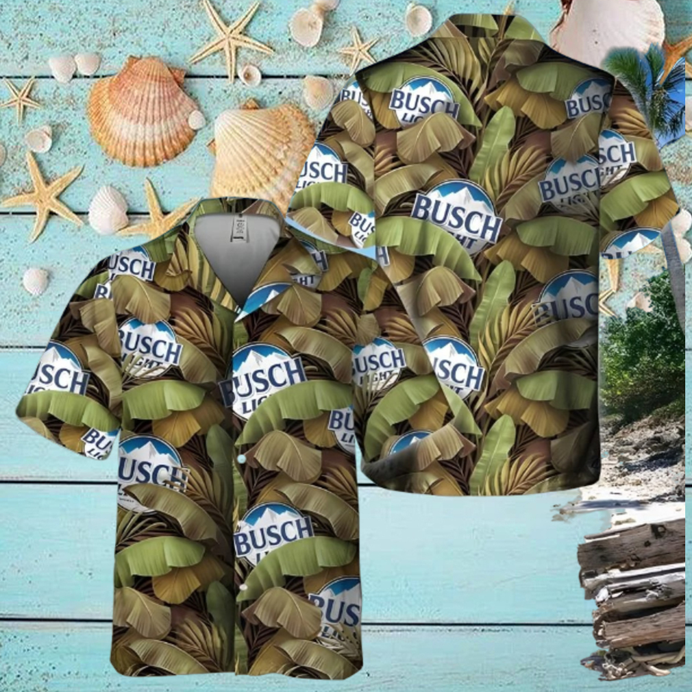 Busch Light Hawaiian Shirt Banana Leaves Beach Lovers Gift Busch Light Hawaiian Shirt Banana Leaves Beach Lovers Gift