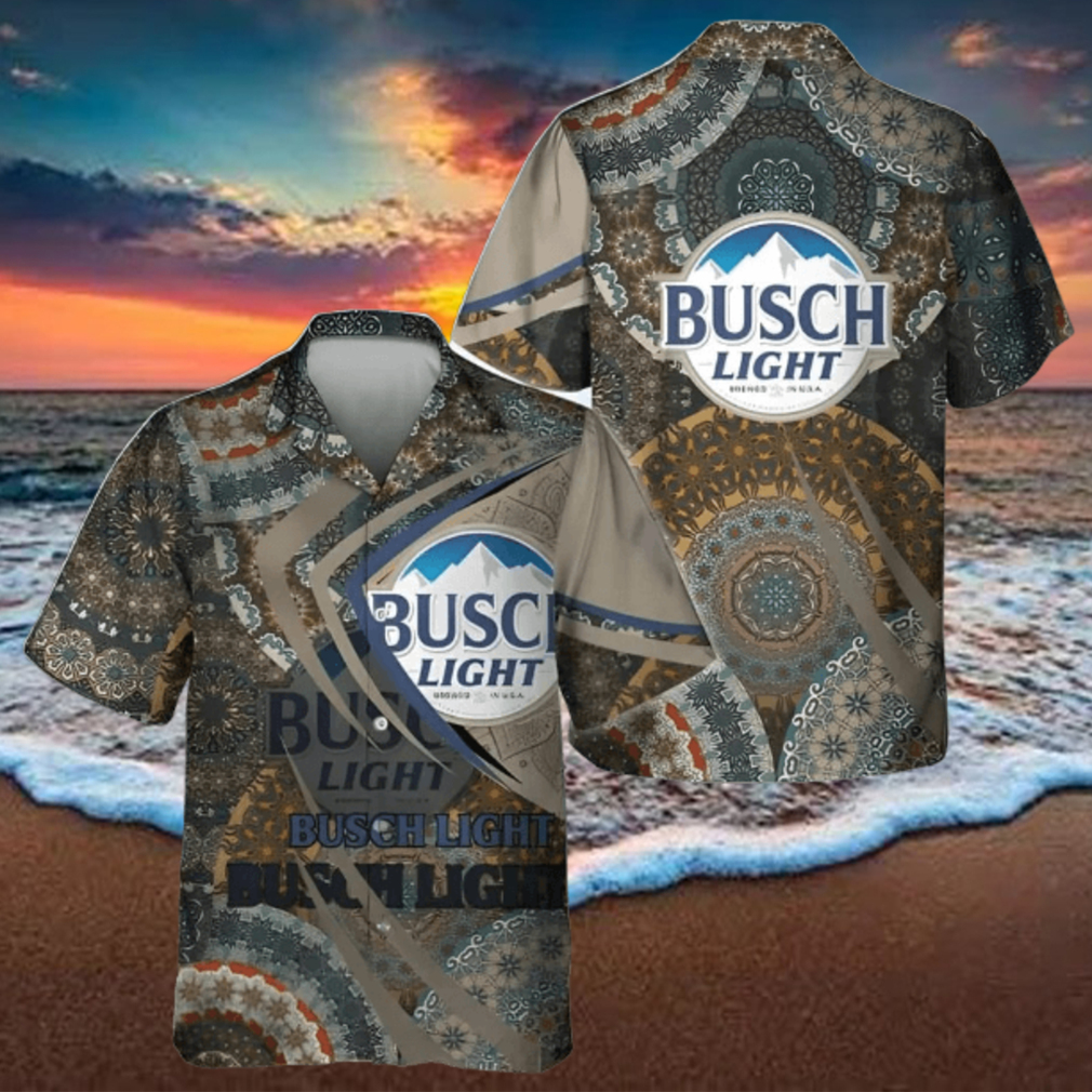 Busch Light Hawaiian Shirt Boho Mandala Pattern Beer Lover Gif Busch Light Hawaiian Shirt Boho Mandala Pattern Beer Lover Gif
