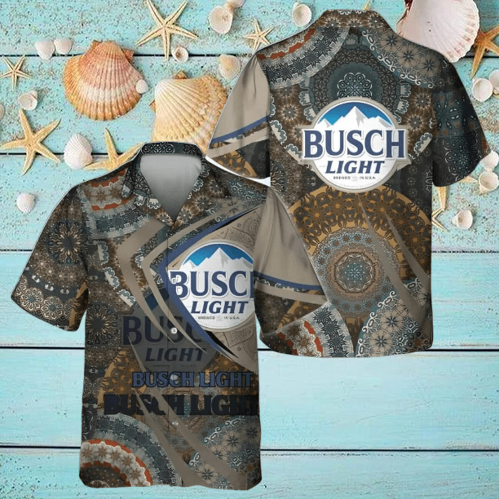 Busch Light Hawaiian Shirt Boho Mandala Pattern Beer Lover Gif Busch Light Hawaiian Shirt Boho Mandala Pattern Beer Lover Gif