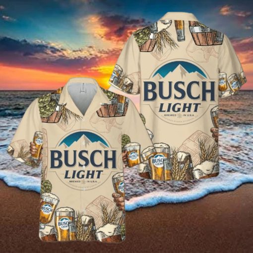 Busch Light Hawaiian Shirt Brewed In USA Best Gift For Beer Lover