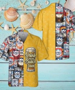 Busch Light Hawaiian Shirt Cool Drink More Busch Beer