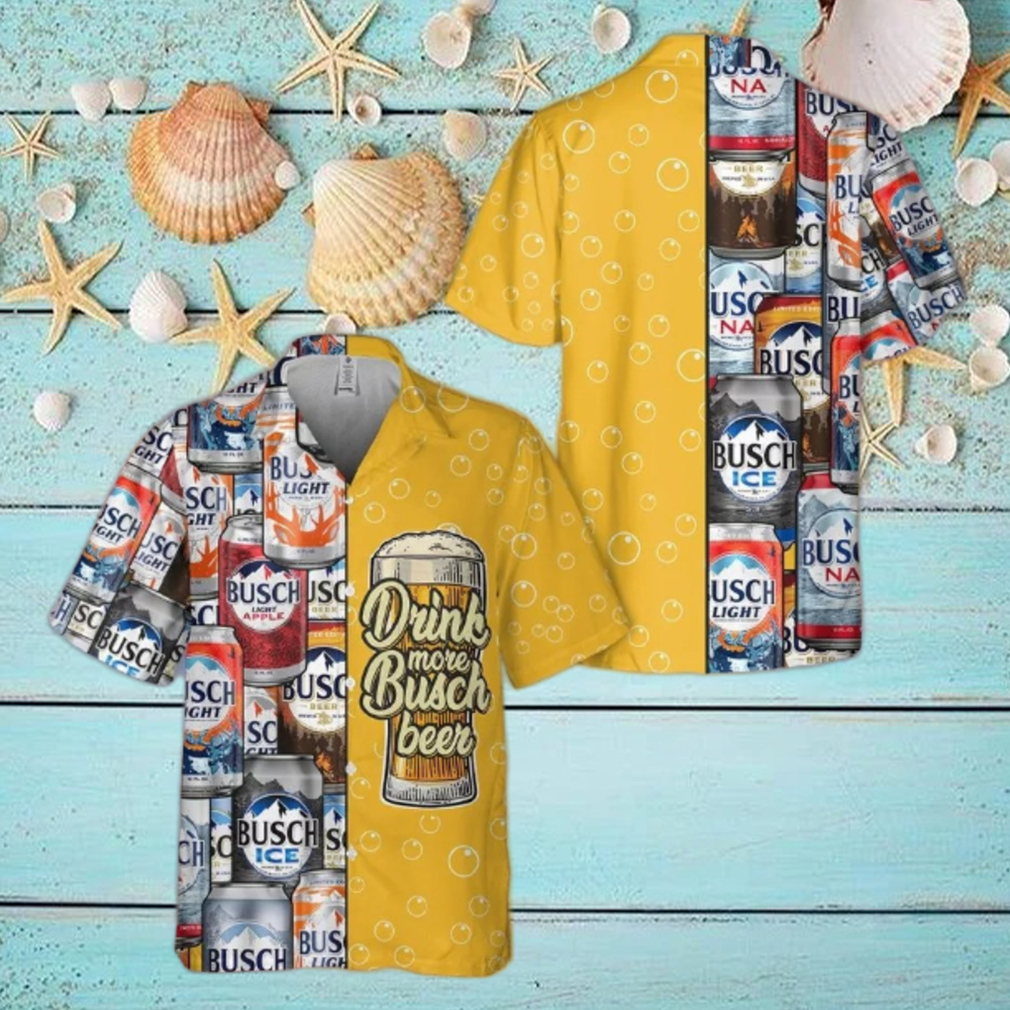 Busch Light Hawaiian Shirt Cool Drink More Busch Beer Busch Light Hawaiian Shirt Cool Drink More Busch Beer