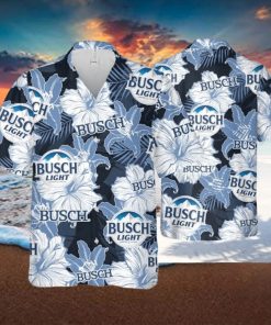 Busch Light Hawaiian Shirt Flower Pattern Beach Gift For Friend