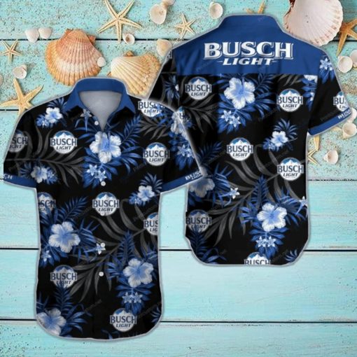 Busch Light Hawaiian Shirt Hibiscus Gift For Beach Holiday