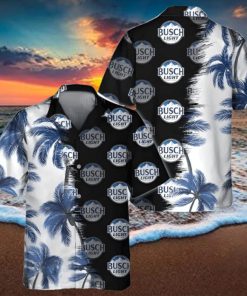 Busch Light Hawaiian Shirt Palm Trees Beach Gift For Friend