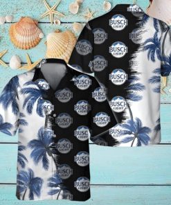Busch Light Hawaiian Shirt Palm Trees Beach Gift For Friend