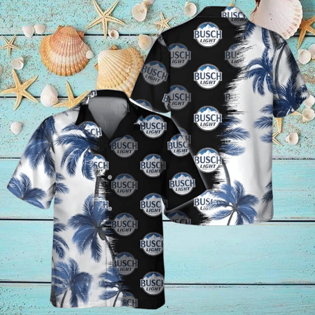 Busch Light Hawaiian Shirt Palm Trees Beach Gift For Friend Busch Light Hawaiian Shirt Palm Trees Beach Gift For Friend