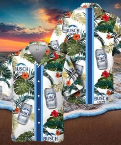 Busch Light Hawaiian Shirt Tropical Summer Flowers Beach Lover Gift