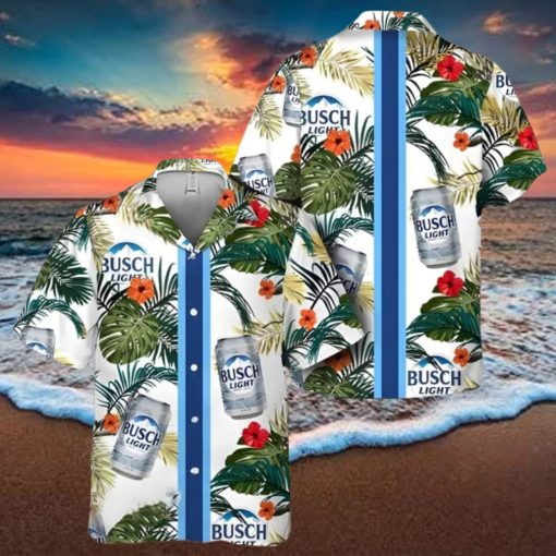 Busch Light Hawaiian Shirt Tropical Summer Flowers Beach Lover Gift