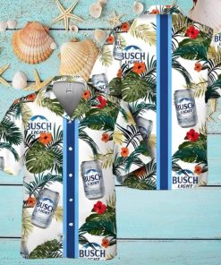 Busch Light Hawaiian Shirt Tropical Summer Flowers Beach Lover Gift