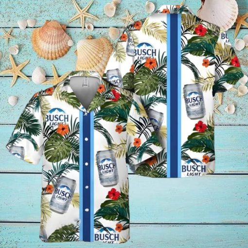 Busch Light Hawaiian Shirt Tropical Summer Flowers Beach Lover Gift