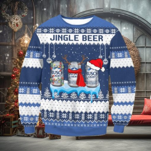 Busch Light Jingle Beer Christmas Ugly Sweater Gift For Men And Women
