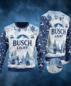 Busch Light Knitted Ugly Christmas Sweater Gift For Friends