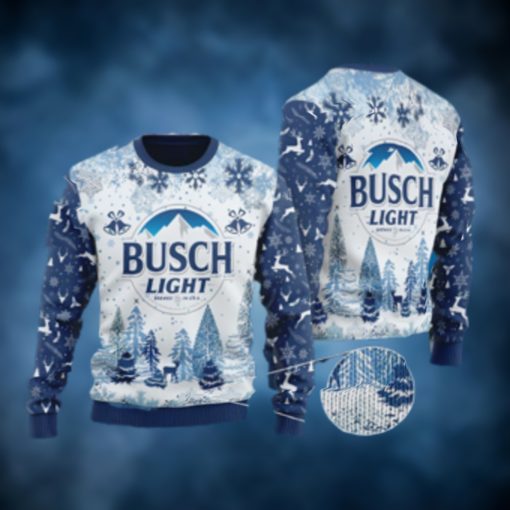 Busch Light Knitting Patten Ugly Christmas Sweater