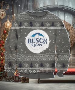 Busch Light Knitting Ugly Christmas Holiday Sweater