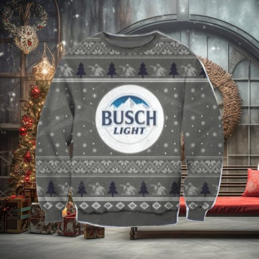 Busch Light Knitting Ugly Christmas Sweater Perfect Holiday Gift