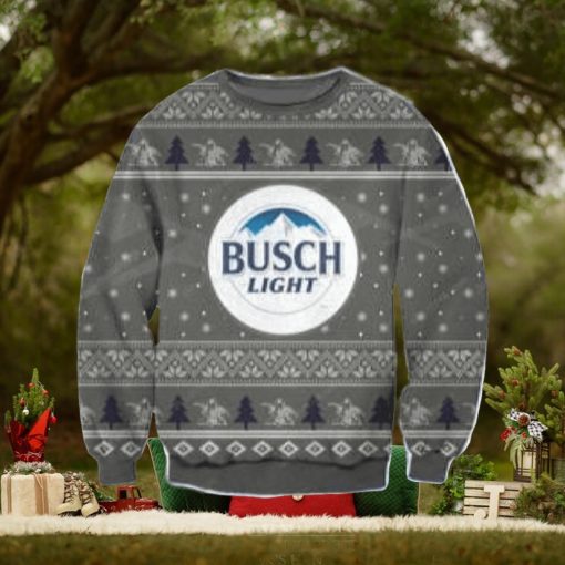 Busch Light Knitting Ugly Christmas Sweater Perfect Holiday Gift