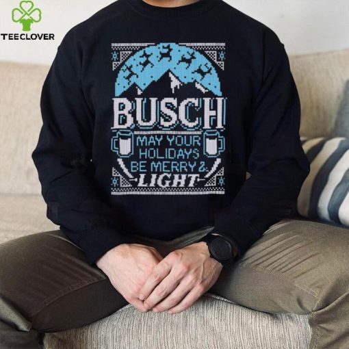 Busch Light May Your Holidays Be Merry & Light Ugly Sweatshirt