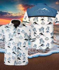 Busch Light Mens Hawaiian Shirt