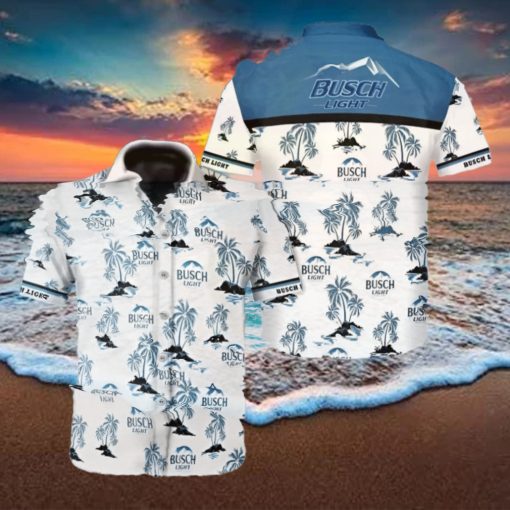 Busch Light Mens Hawaiian Shirt