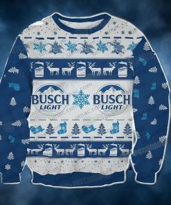 Busch Light Snow Christmas Ugly Sweater Gift For Lover