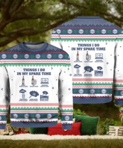 Busch Light Spare Time Ugly Christmas Sweater