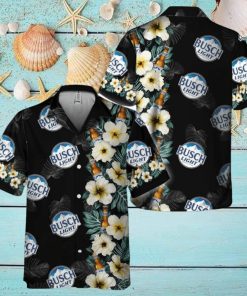 Busch Light Tropical Floral Hawaiian Shirt