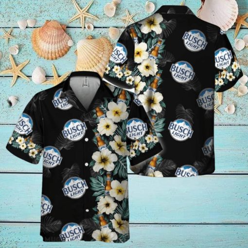 Busch Light Tropical Floral Hawaiian Shirt