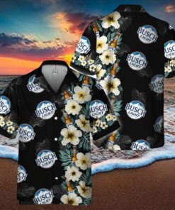 Busch Light Tropical Floral Hawaiian Shirt