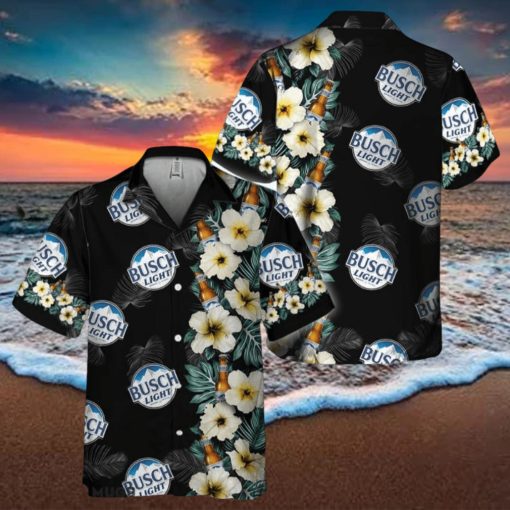 Busch Light Tropical Floral Hawaiian Shirt