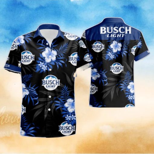 Bush Light Bud Light Black Blue Summer Beach Hawaiian Shirt