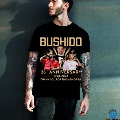 Bushido 26th Anniversary 1998 – 2024 Thank You For The Memories T Shirt