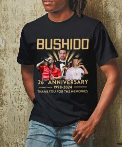 Bushido 26th Anniversary 1998 – 2024 Thank You For The Memories T Shirt