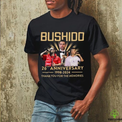 Bushido 26th Anniversary 1998 – 2024 Thank You For The Memories T Shirt