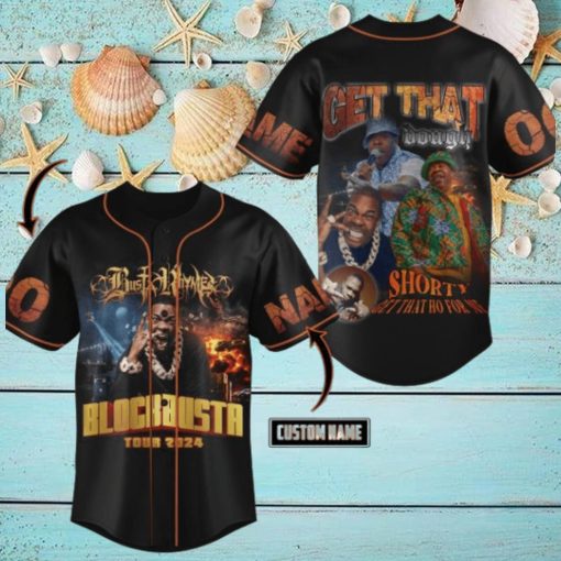 Busta Rhymes Blockbusta Tour 2024 Custom Baseball Jersey