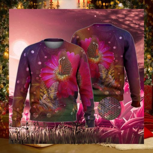 Butterfly Lily Ugly Christmas Sweater