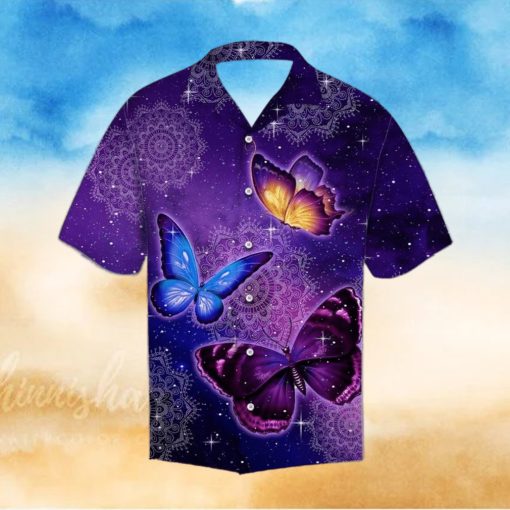 Butterfly Purple Hawaiian Shirt