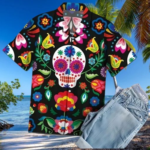 Buy Amazing Sugar Skull Hawaiian Shirt