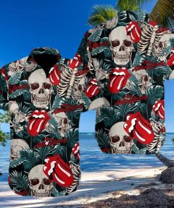 Buy Hawaiian Shirts Music Skull The Rolling Stone