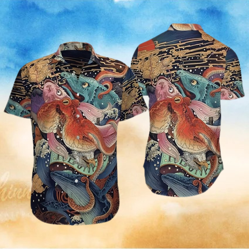 Buy Japanese Aesthetic Ukiyoe Hawaiian Shirt