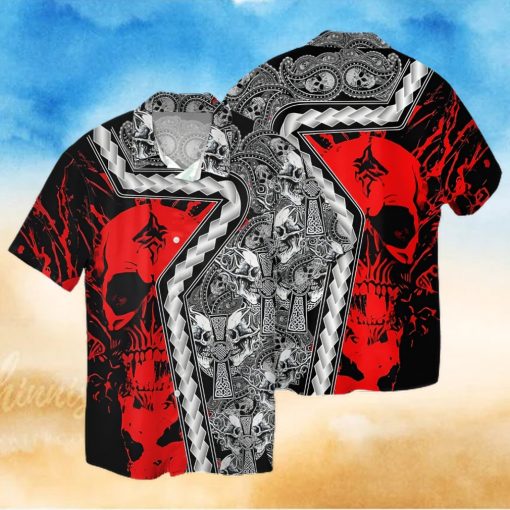 Buy Skull Pattern 3d Hawaiian Shirt