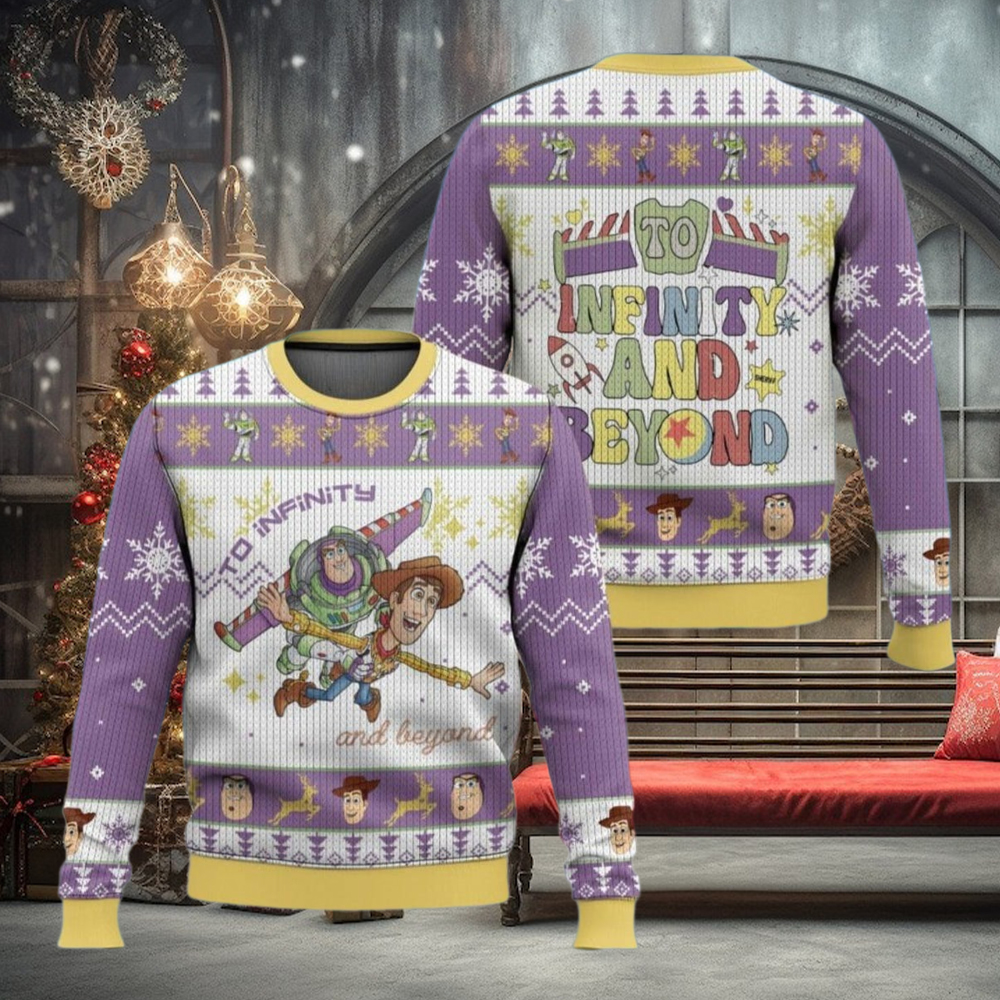 Buzz Lightyear And Woody Ugly Sweater, Toy Story Christmas Sweater Buzz Lightyear And Woody Ugly Sweater, Toy Story Christmas Sweater