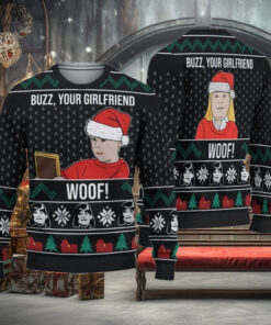 Buzz Your Girlfriend Woof Kevin Home Alone Christmas Ugly Sweater