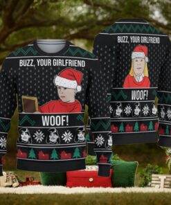 Buzz Your Girlfriend Woof Kevin Home Alone Christmas Ugly Sweater