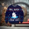 Bye Buddy Dprint Wool Holiday Sweater