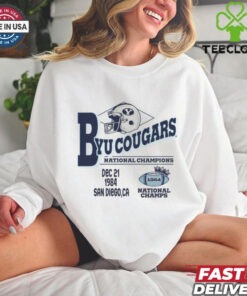 Byu Cougars National Champions Dec 21 1984 San Diego CA T shirts 2 Byu Cougars National Champions Dec 21 1984 San Diego CA T shirts